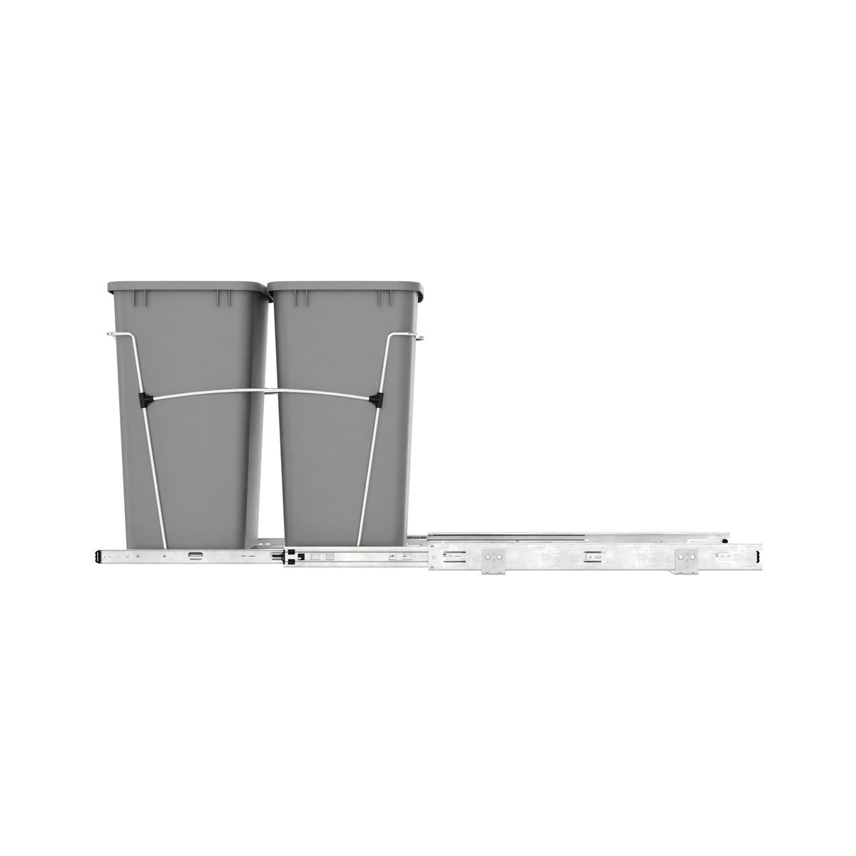 Rev-A-Shelf RV-18KD-17C S Double 35 Qt Pull-Out Waste Bin Containers (Open Box)