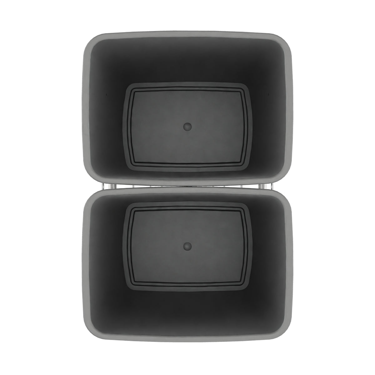Rev-A-Shelf RV-18KD-17C S Double 35 Quart Sliding Pull-Out Waste Bin Containers (For Parts)