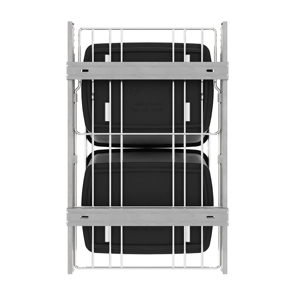 Rev-A-Shelf RV-18KD-18C S Double 35 Quart Pull-Out Waste Bin Containers(Used)