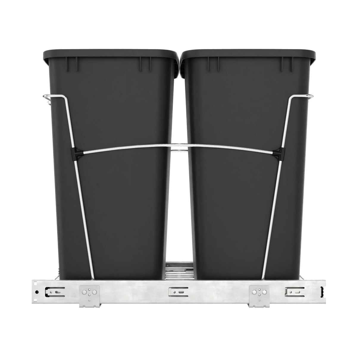 Rev-A-Shelf RV-18KD-18C S Double 35 Quart Pull-Out Waste Bin Containers(Used)