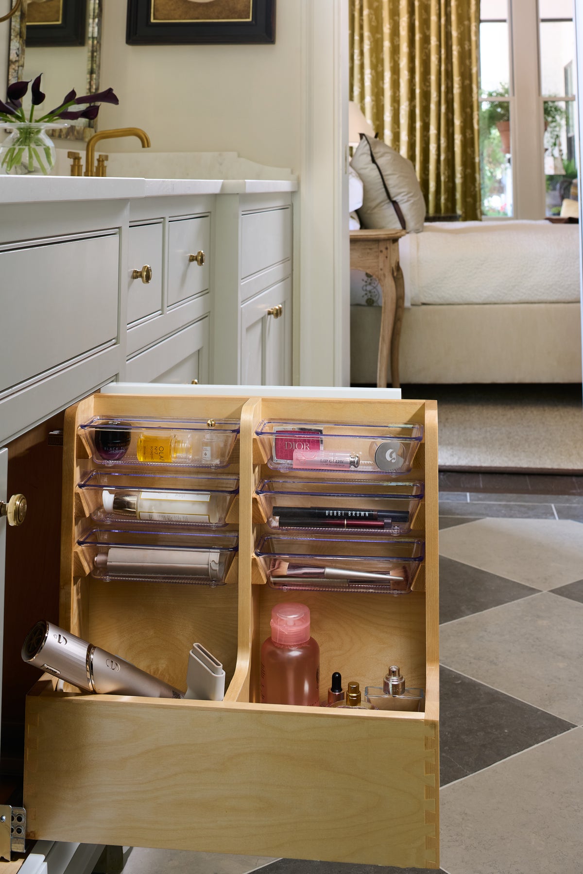 Rev-A-Shelf 24" Wood Vanity Base Cabinet Organizer w/ Soft-close, 441-12VSBSC-1
