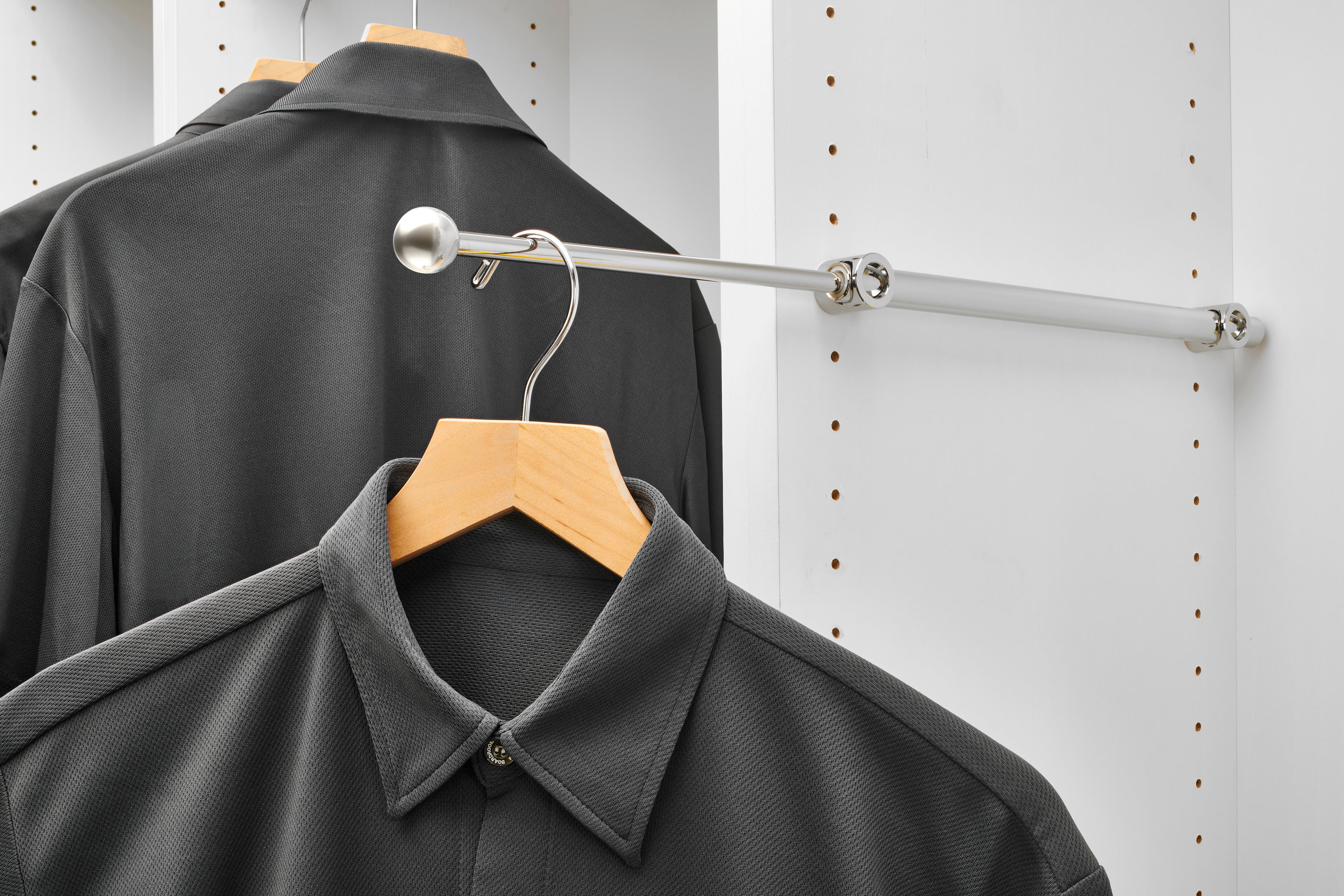 Rev-A-Shelf 14" Extendable Metal Closet Valet Rod, CVR-14-CR (4 Pack) - VMInnovations