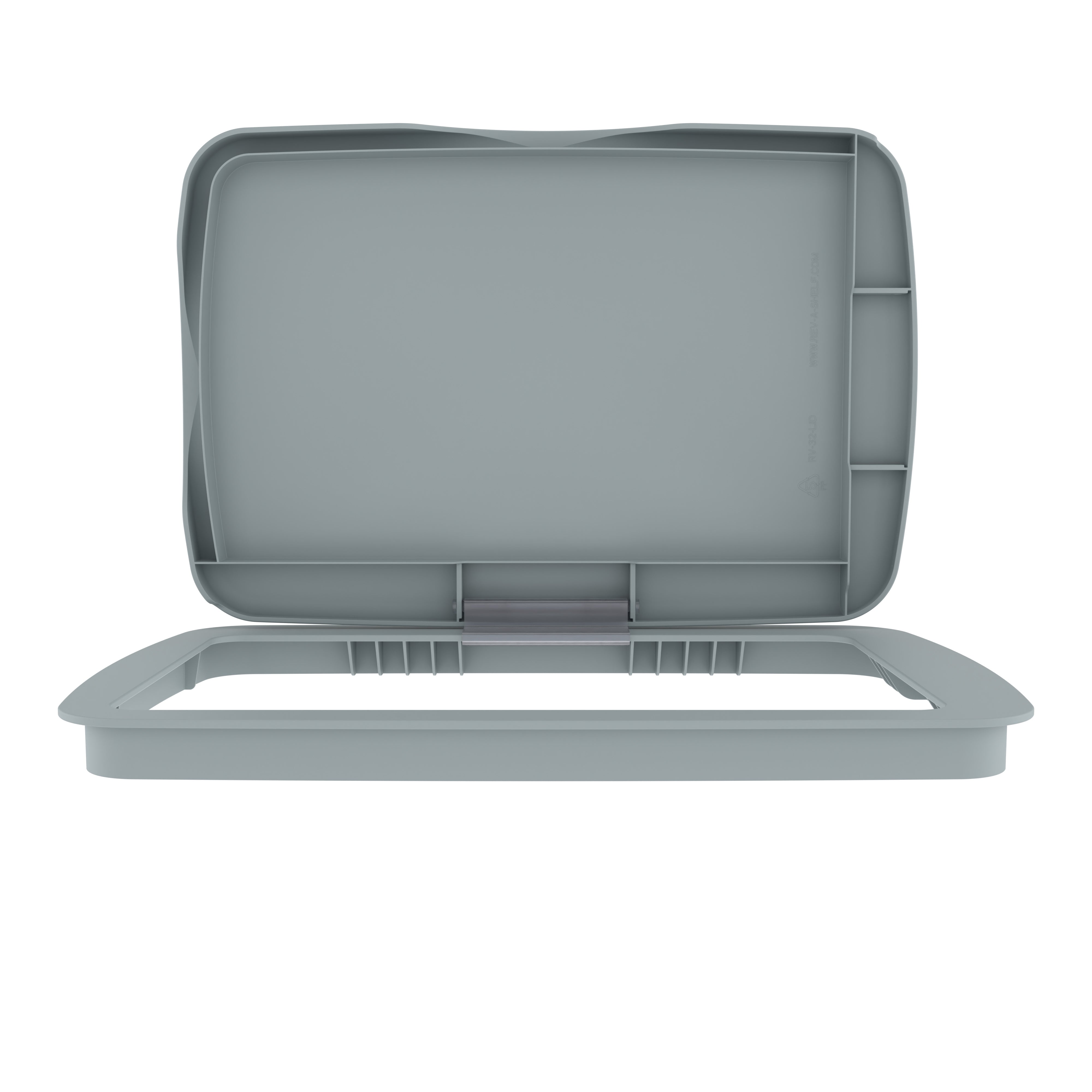 Rev-A-Shelf 32 qt. Trash Can Replacement Lid, Gray (Lid Only), RV-32-LID-14-1-40 - VMInnovations