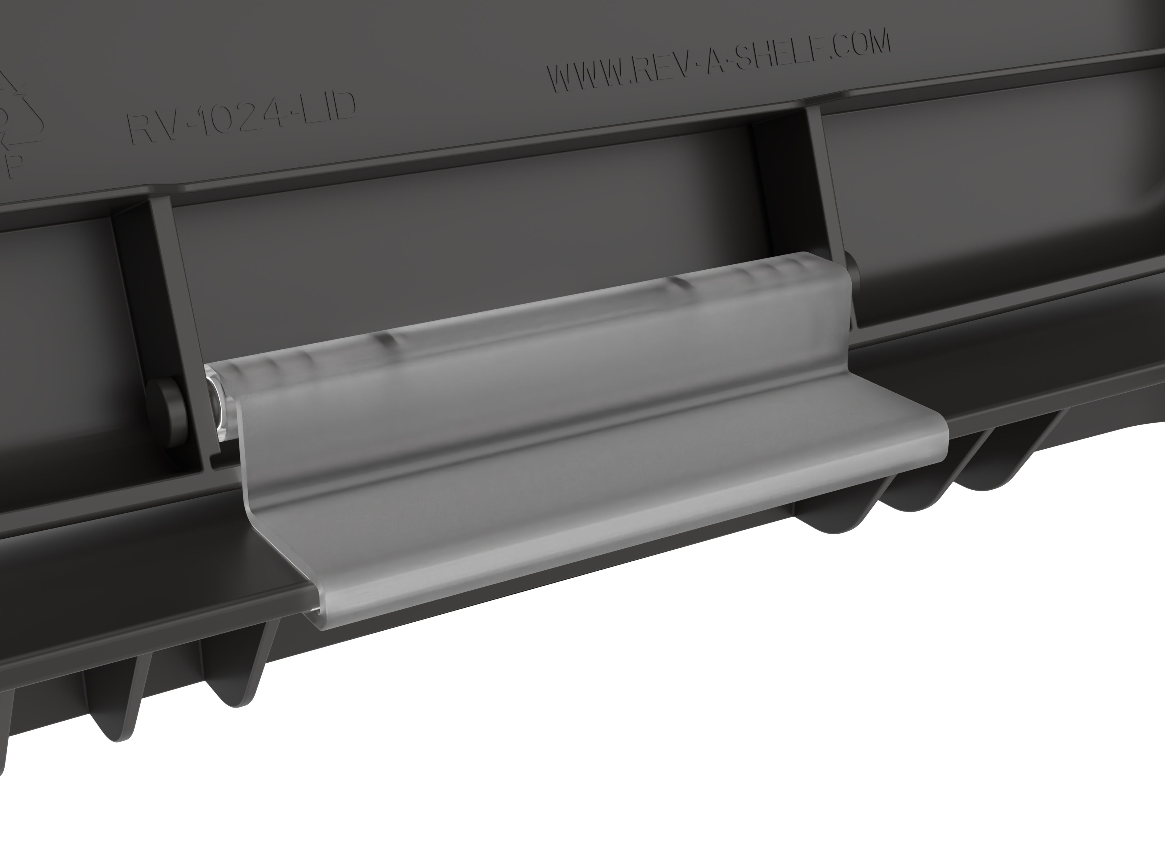 Rev-A-Shelf 27 qt. Trash Can Replacement Lid, Orion Gray, RV-1024-LID-13-1 - VMInnovations