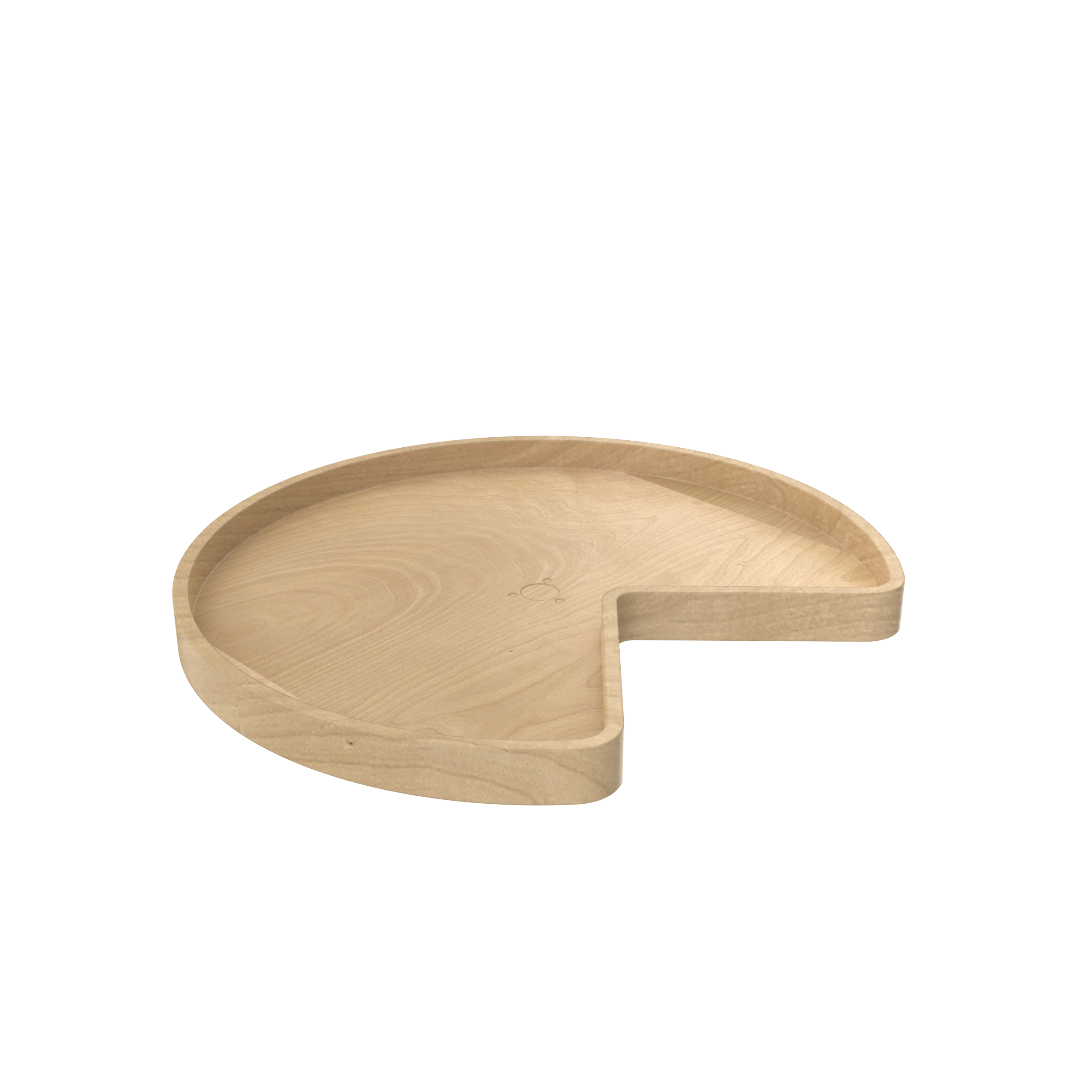 Rev-A-Shelf 28" Lazy Susan Kidney-Shaped 1-Shelf Swivel Bearings, 4WLS201-28-BS52