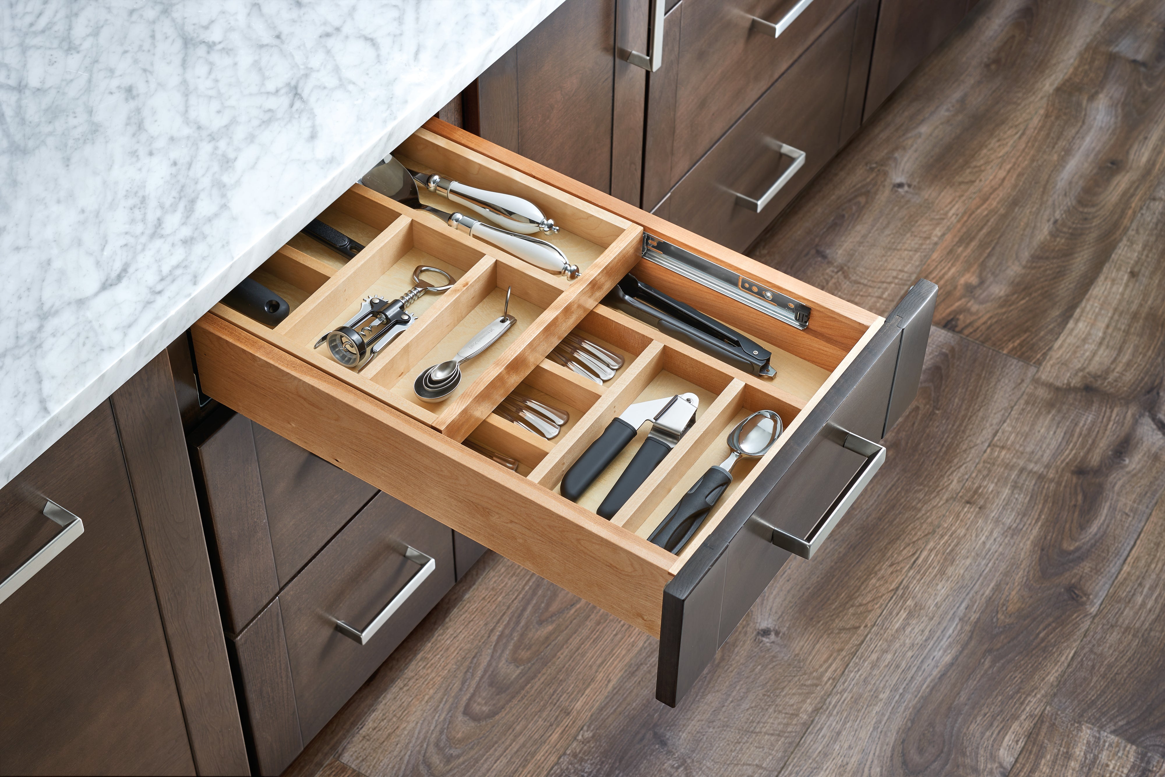 Rev-A-Shelf Two-Tier Cutlery Drawer System w/ BLUM Soft-Close, 4WTCD-18HSC-1 - VMInnovations