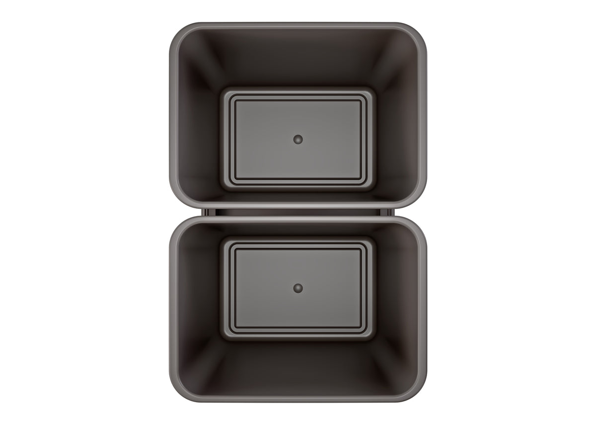 Rev-A-Shelf Double Pullout Trash Can 50 qt. with Soft-close, 53WC-2150SCDM-213