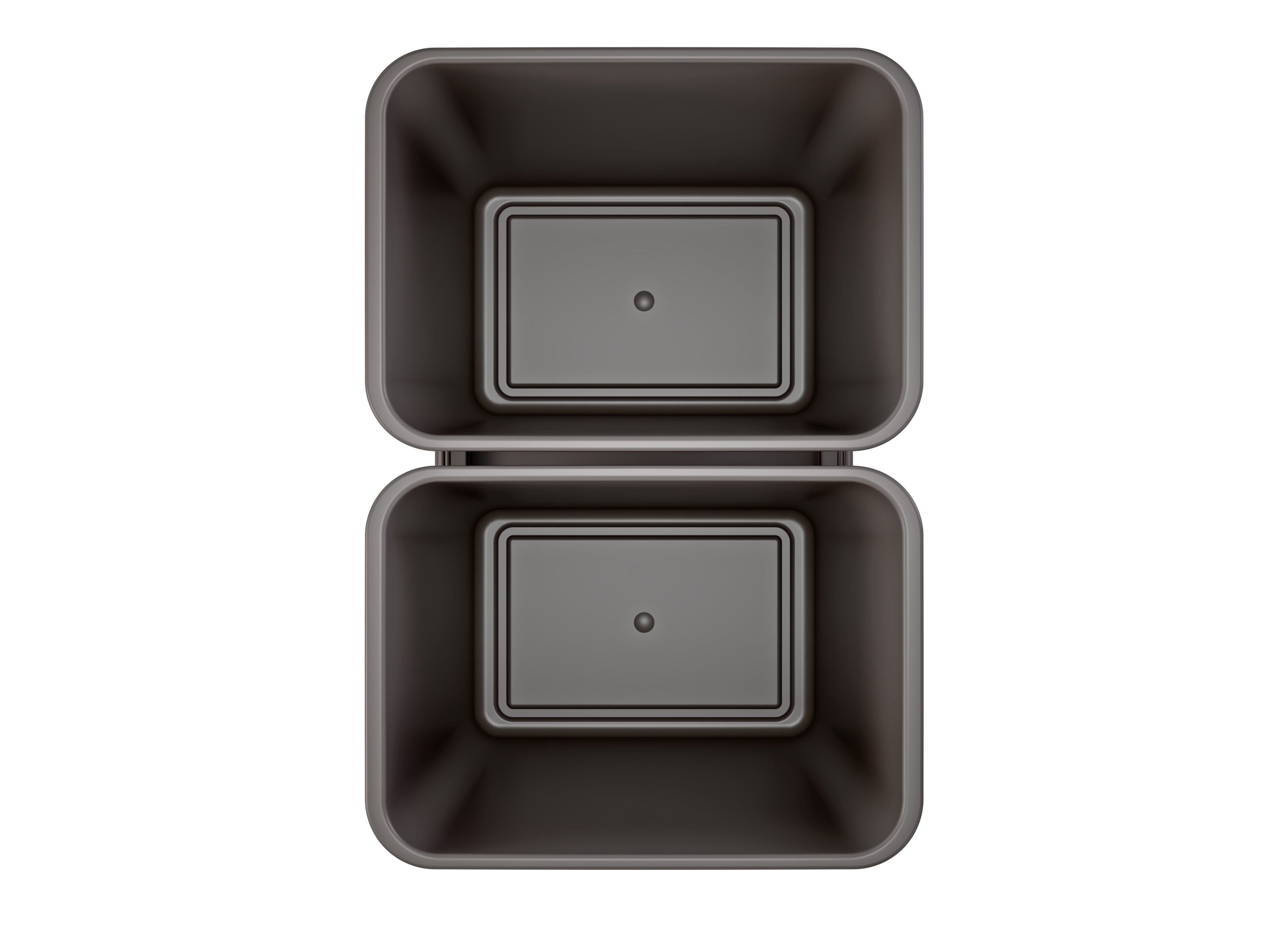 Rev-A-Shelf Double Pullout Trash Can 50 qt. with Soft-close, 53WC-2150SCDM-213 - VMInnovations
