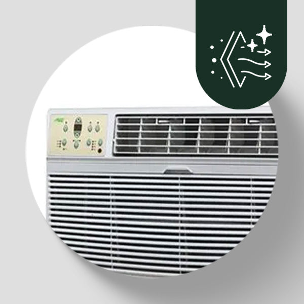 HomePointe 12,000 BTU 230 Volt Through The Wall Window Air Conditioner, White - VMInnovations