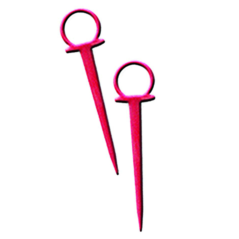 DeWitt Company UV-Treated Durable Plastic Outdoor Re-Pin Anchors, Red, 300 Count - VMInnovations