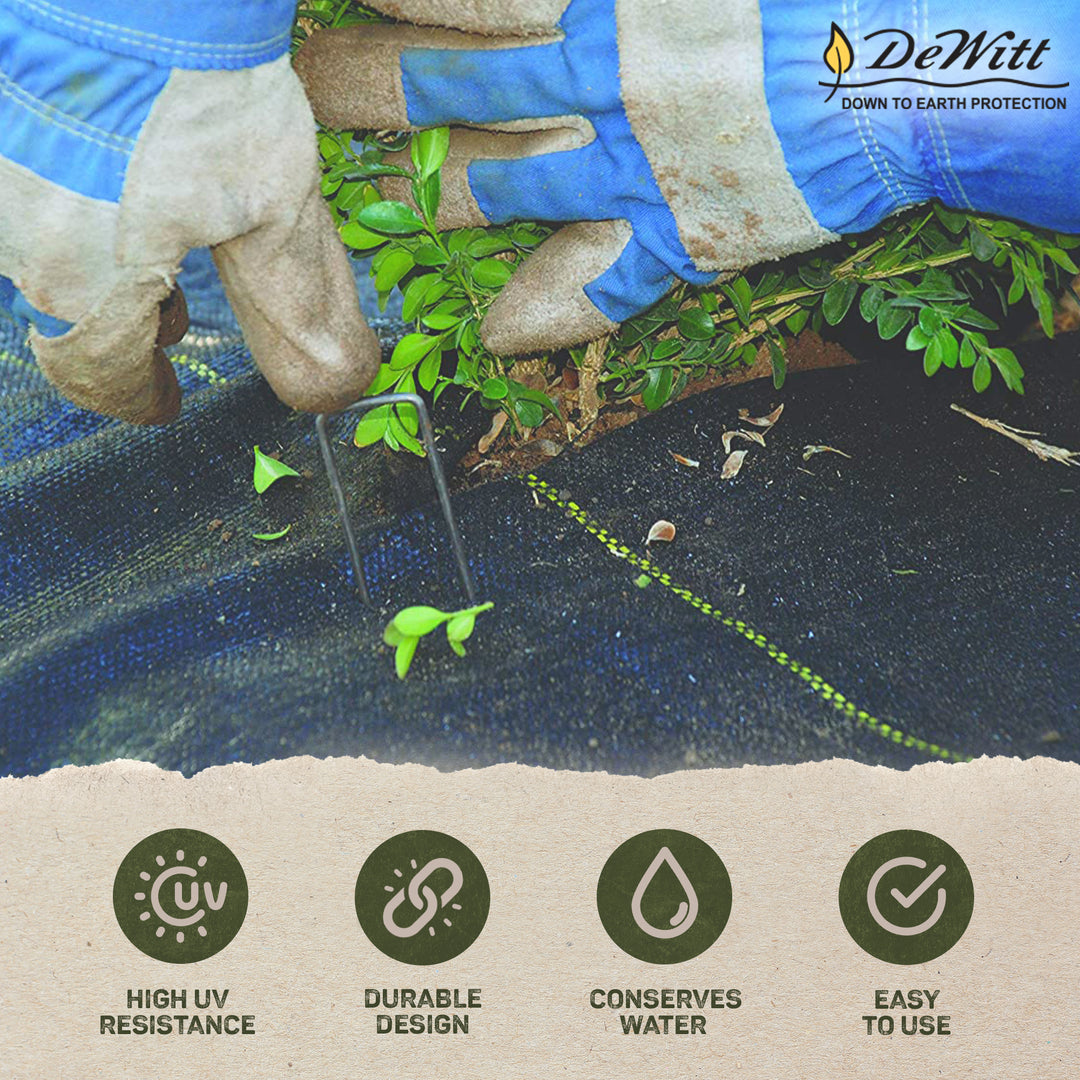 DeWitt Sunbelt 4 Foot Woven Barrier Landscape Fabric Ground Cover, 200 Feet - VMInnovations