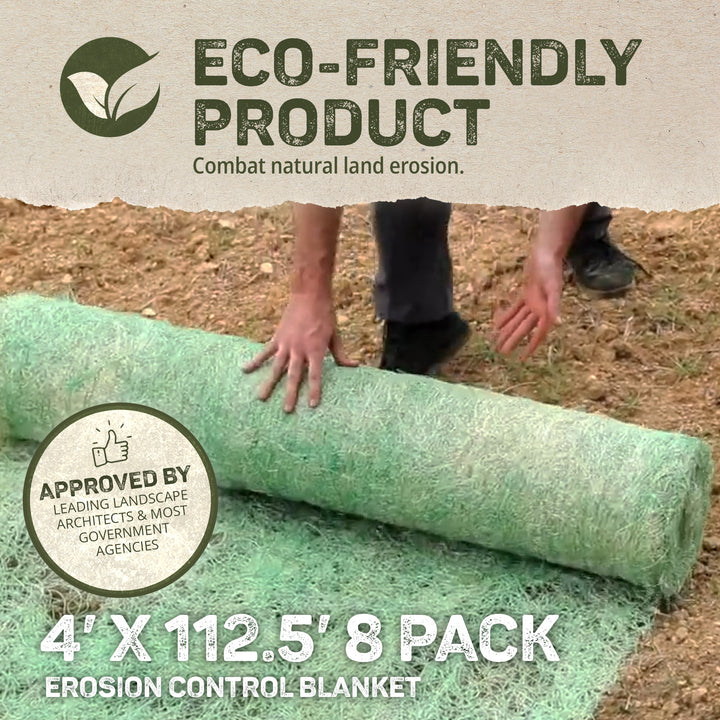 DeWitt Excelsior Landscape Erosion Control Blanket, 4'x112.5' (8 Pack)