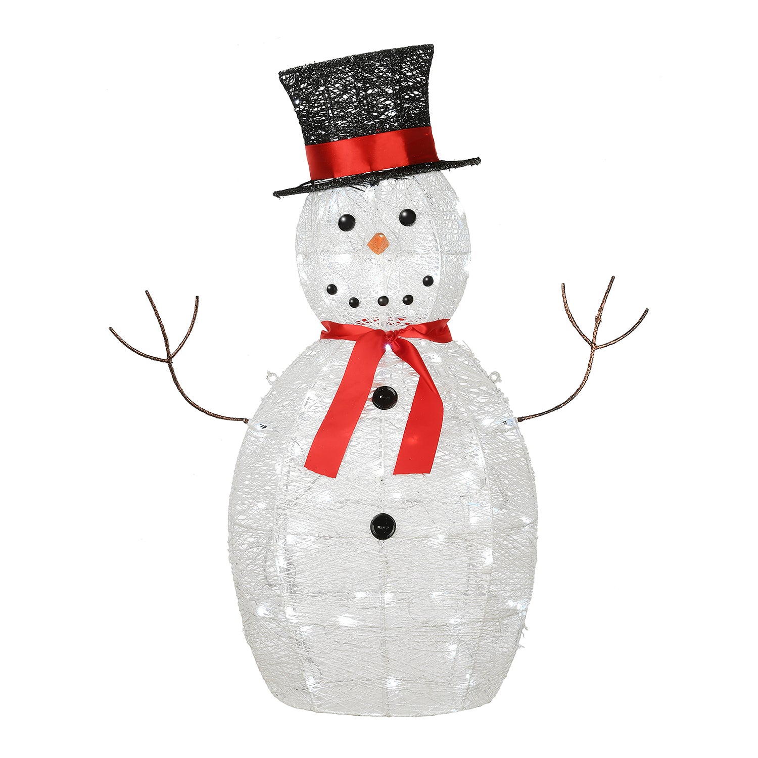 National Tree Company 36 Inch Prelit Snowman Decoration w/ Lights (Used) - VMInnovations