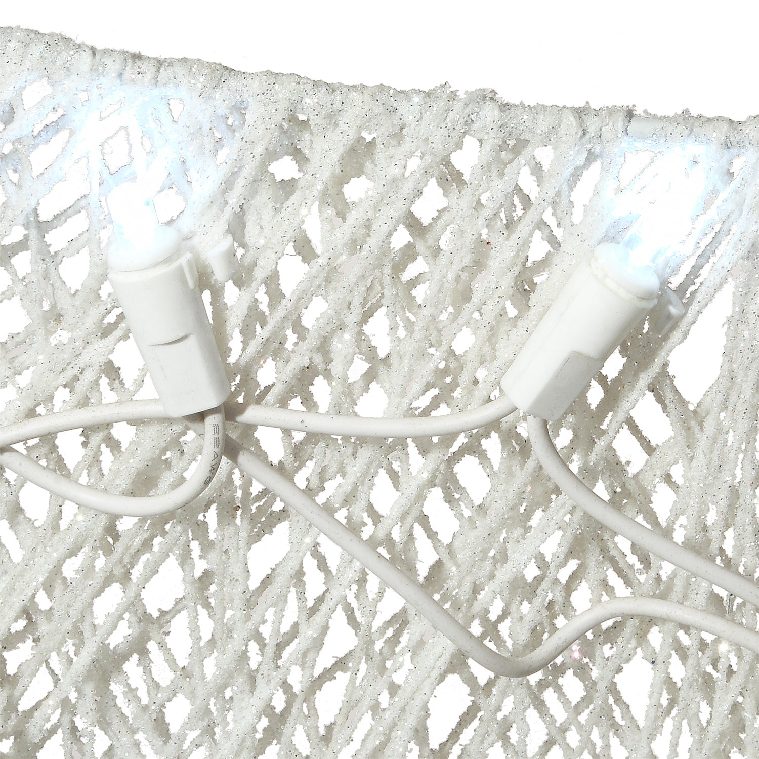 National Tree Company Pre Lit White Sisal Reindeer & Sleigh Decor (Used) - VMInnovations