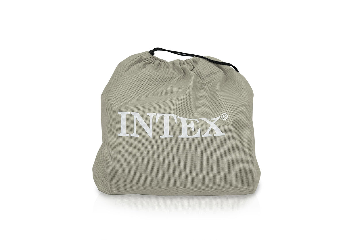Intex Twin Classic Pillow Rest Air Mattress Bed & 120V Cordless Electric Pump