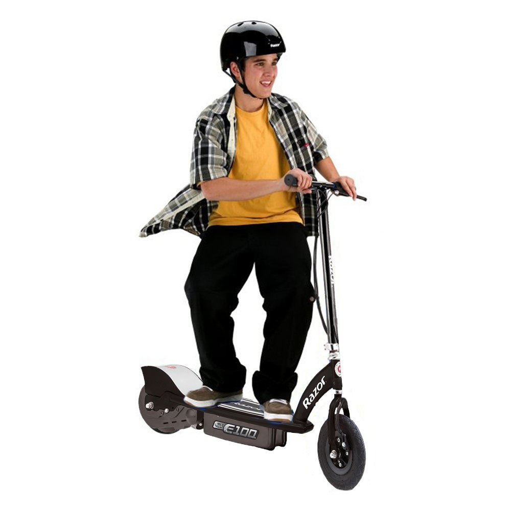 Razor E100 Kid Ride On 24V Motorized Electric Powered Scooters, Black & Pink