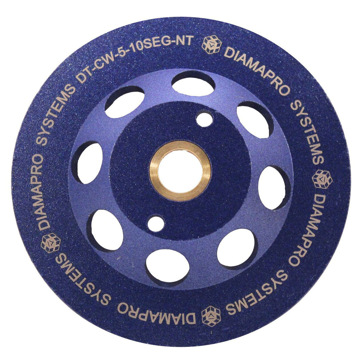 DiamaPro Systems NonThreaded 5 Inch 10 Segment Turbo Grinding Cup Wheel (2 Pack)