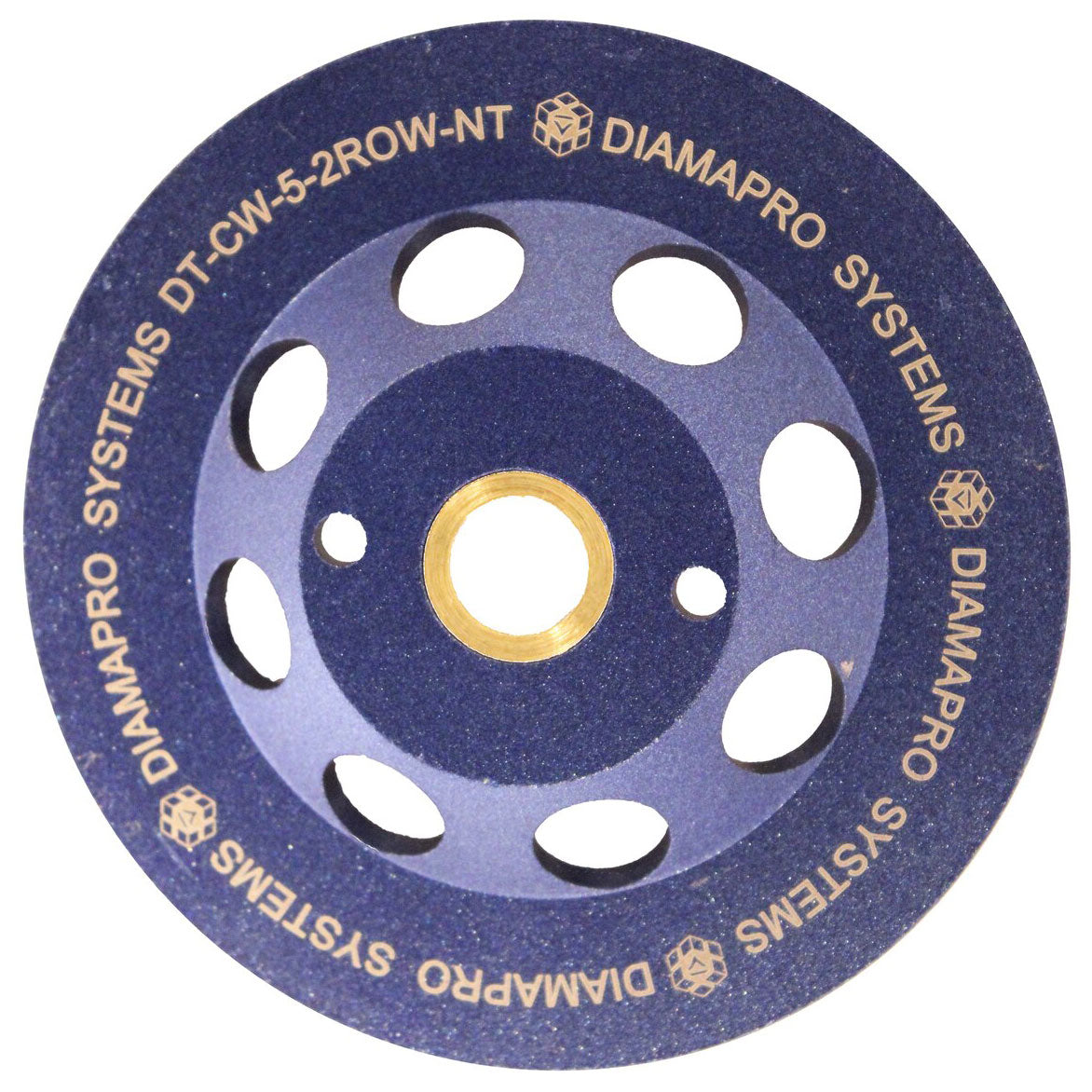 DiamaPro Systems Non Threaded 5" Double Row Concrete Grinding Cup Wheel (2 Pack)