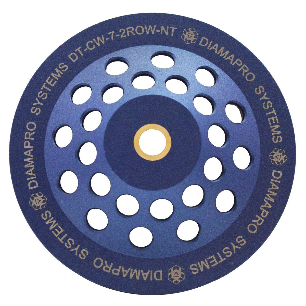 DiamaPro Systems Non Threaded 7 In Double Row Grinding Cup Wheel Tool, (4 Pack)