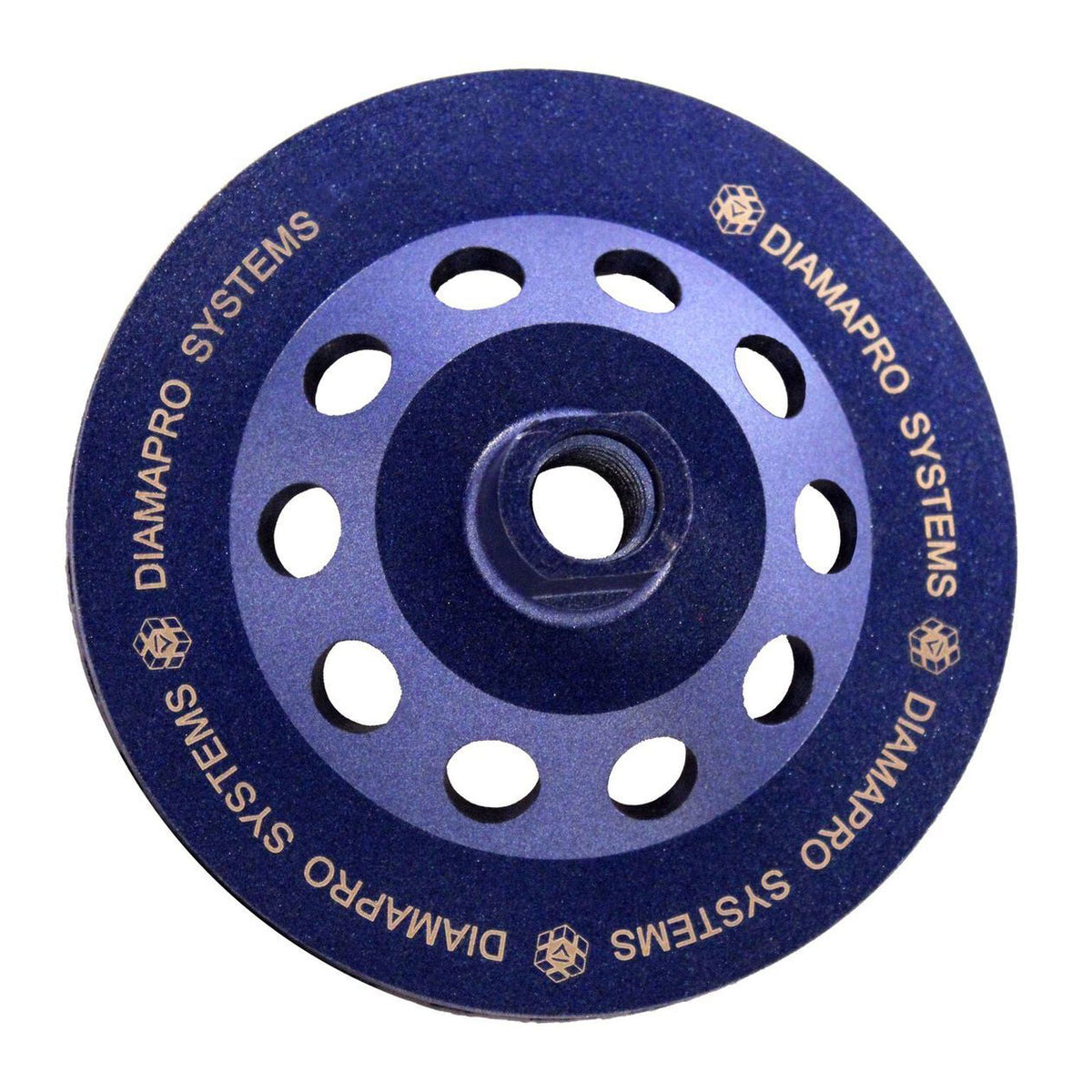 DiamaPro Systems 5 Inch Continuous Rim Turbo Grinding Cup Wheel, Coarse (4 Pack)