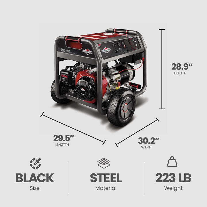 Briggs and Stratton Elite Series 7000 Watt Portable Generator with CO Guard - VMInnovations