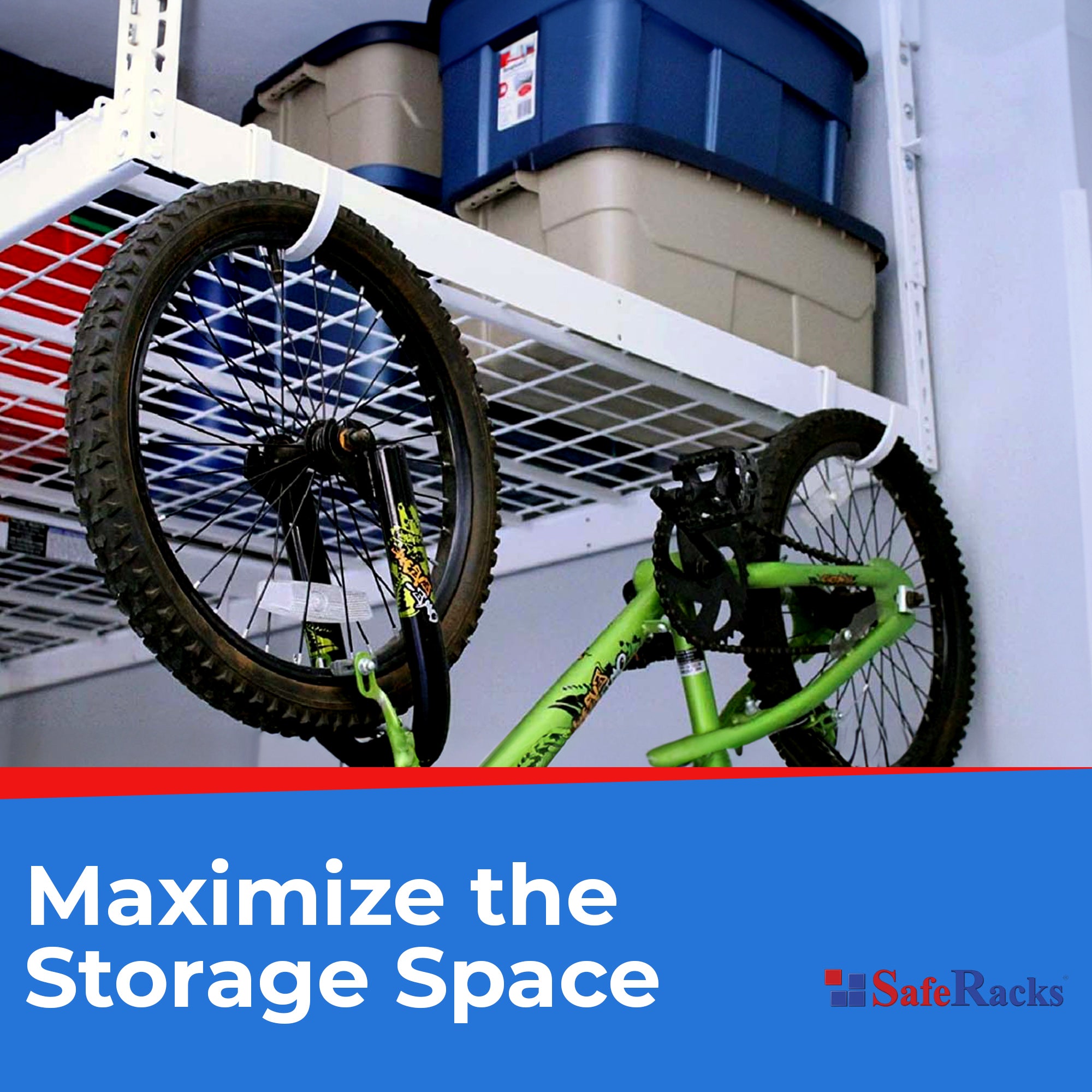 SafeRacks Hook Accessory Package for Storage and Organization, White, 18 Count - VMInnovations