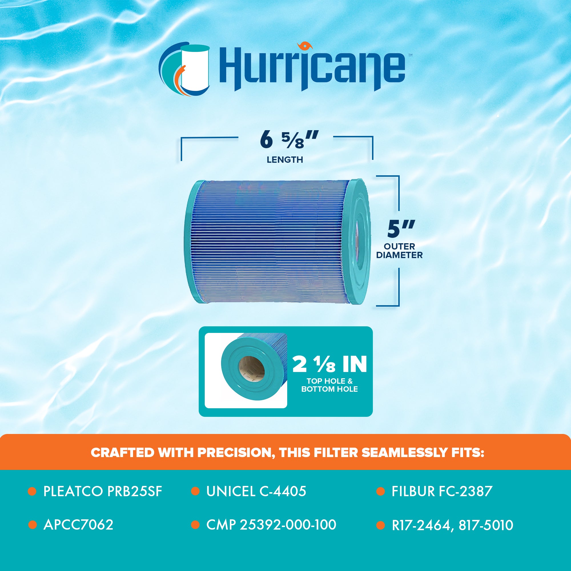 Hurricane Elite Aseptic Cartridge Filter for Filbur FC-2387 and APCC7062, 4 Pack