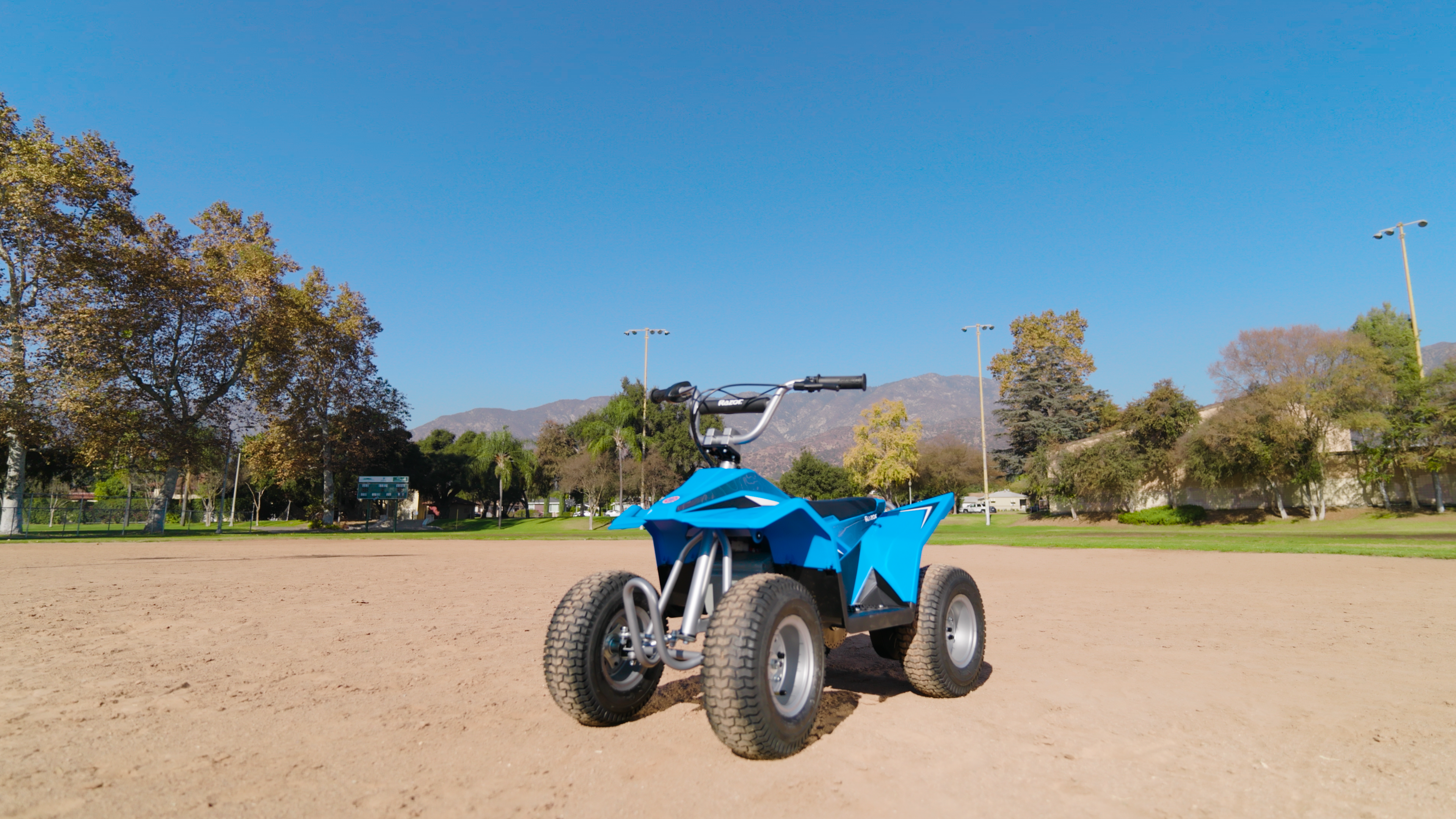 Razor Kids Electric Mini Dirt Quad Bike 4 Wheeler ATV 24 Volt, Blue (Open Box) - VMInnovations