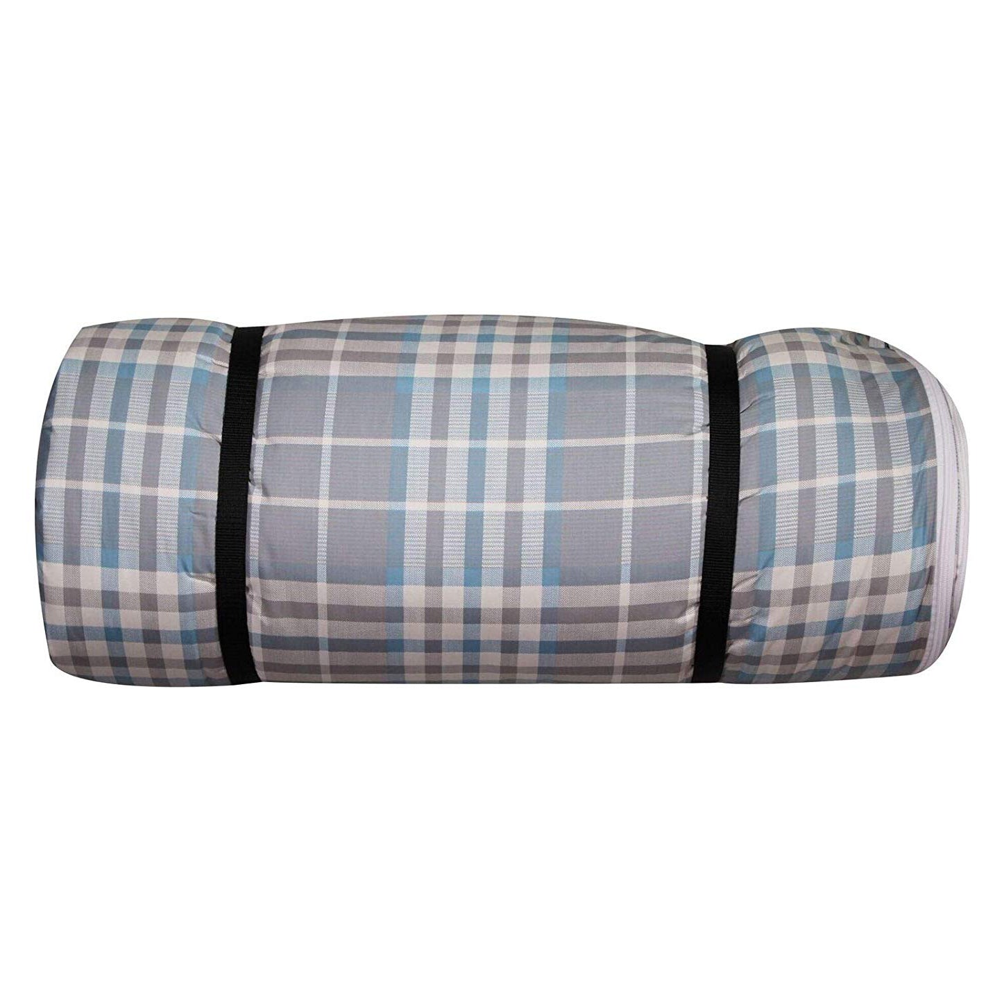 Disc-O-Bed Duvalay Adult XL Memory Foam Sleep Pad/Duvet, Ocean Plaid - VMInnovations