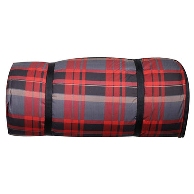Disc-O-Bed Duvalay Adult XL Memory Foam Sleeping Pad Duvet Mat, Lumberjack Plaid