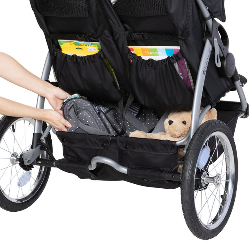 Baby Trend Expedition EX Swivel Travel Jogging Double Baby Stroller, Griffin