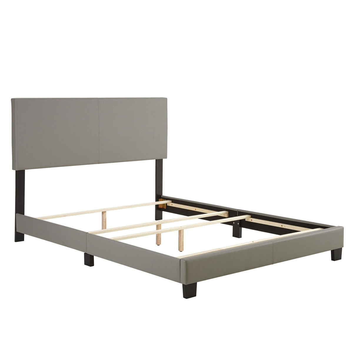 Boyd Sleep Montana Queen Bed Frame Foundation and Headboard, Grey (Open Box)