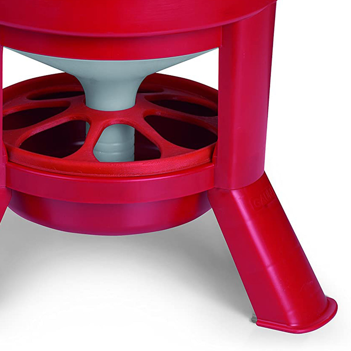 Little Giant 35 Pound Plastic Poultry Chicken Dome Feeder Dispenser w/ Lid, Red (Refurbished)