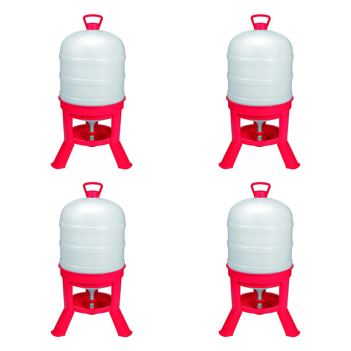 Little Giant DOMEWTR10 10 Gallon Tank Poultry Chicken Gravity Waterer (4 Pack)