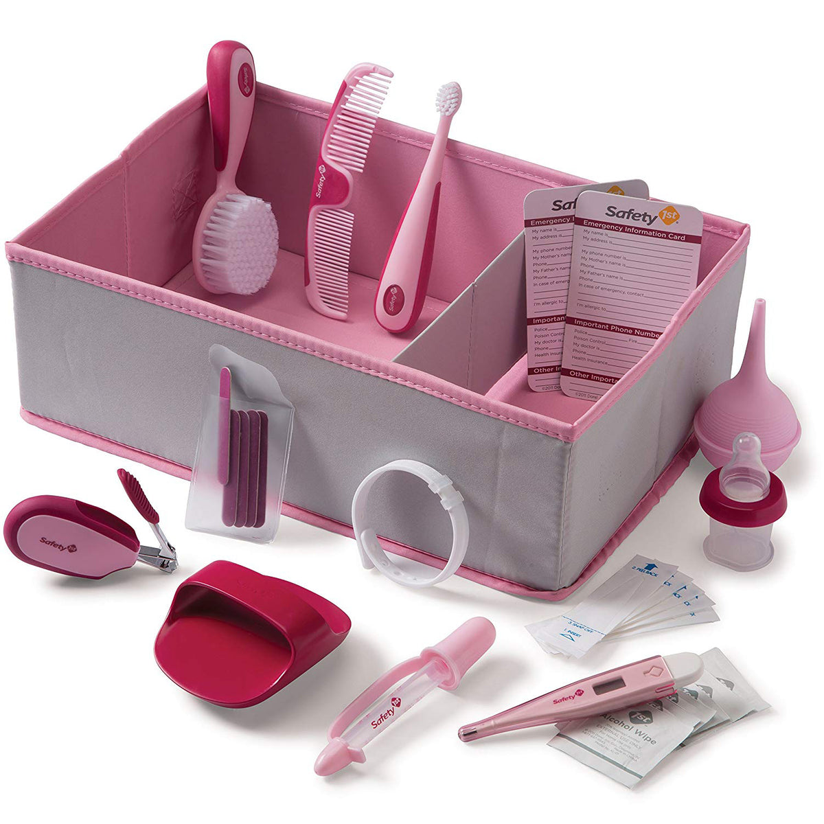 Safety 1st Ready! 30 Piece Baby Nursery Raspberry Kit, Pretty in Pink (Open Box)