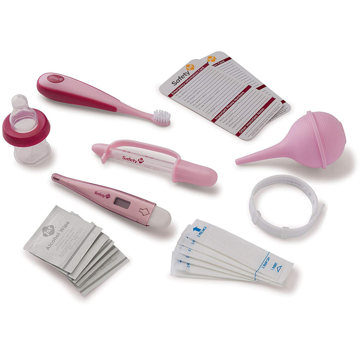 Safety 1st Ready! 30 Piece Baby Nursery Raspberry Kit, Pretty in Pink (Open Box)