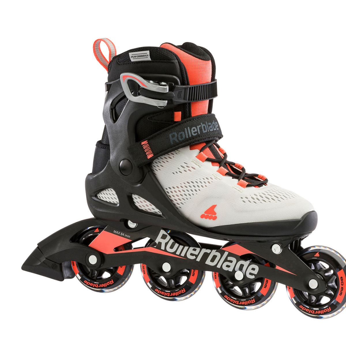 Rollerblade USA Macroblade 80 Womens Adult Inline Skate, Size 10, Orange (Used)