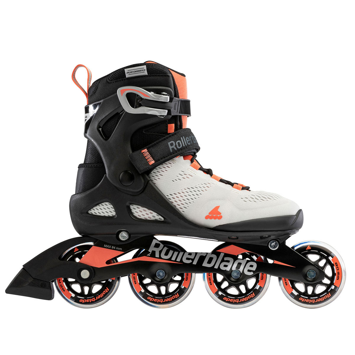 Rollerblade USA Macroblade 80 Womens Adult Inline Skate, Size 10, Orange (Used)