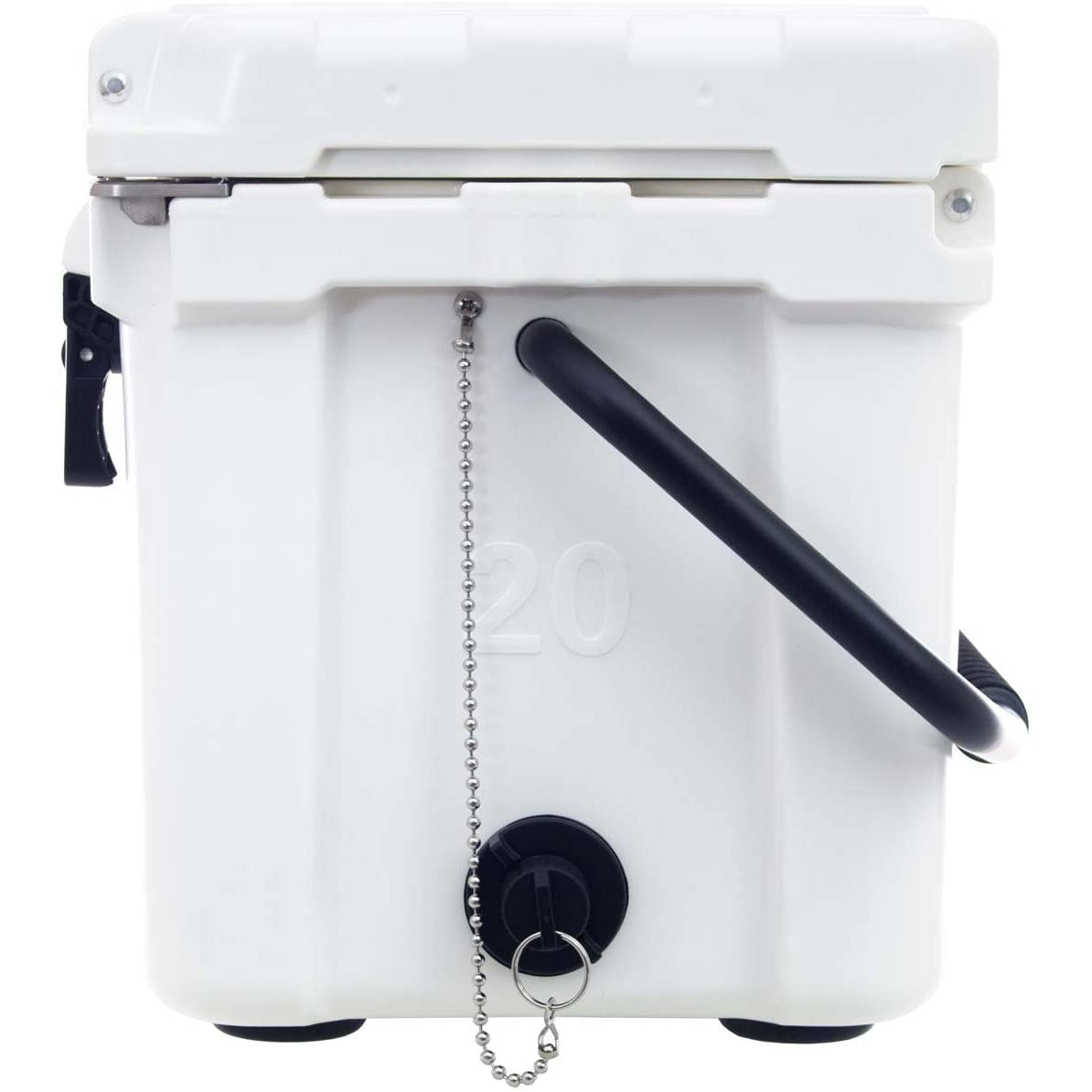 Driftsun Portable 20 Quart Insulated Hardside Ice Chest Cooler, White (Used)