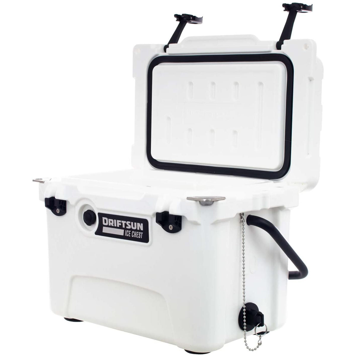 Driftsun Portable 20 Quart Insulated Hardside Ice Chest Cooler, White (Used)