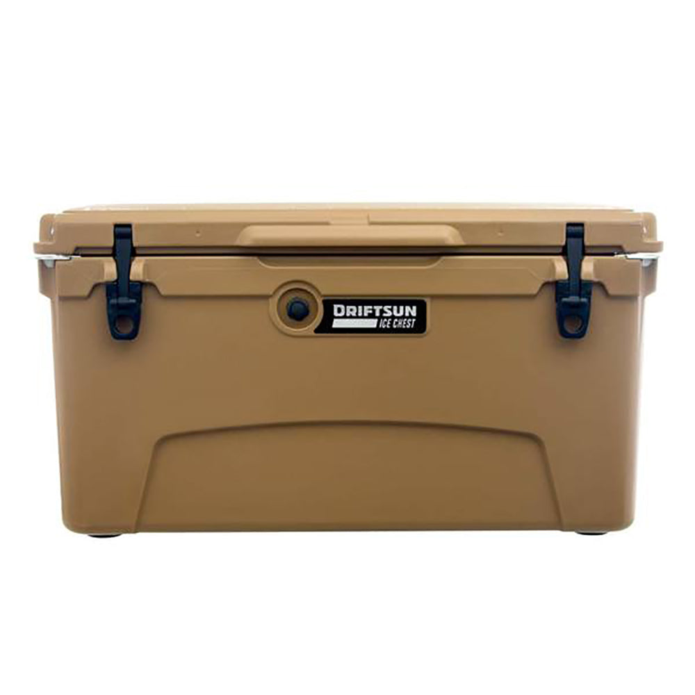 Driftsun Portable 75 Quart Insulated Hardside Ice Chest Cooler, Tan (For Parts)