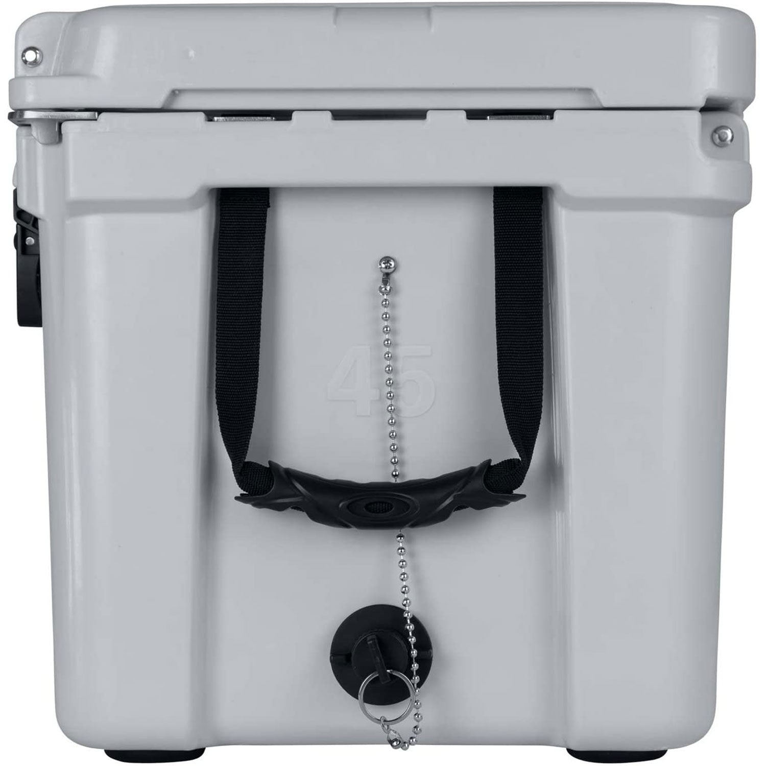 Driftsun Portable 45 Quart Insulated Hardside Ice Chest Cooler, Grey (Open Box)