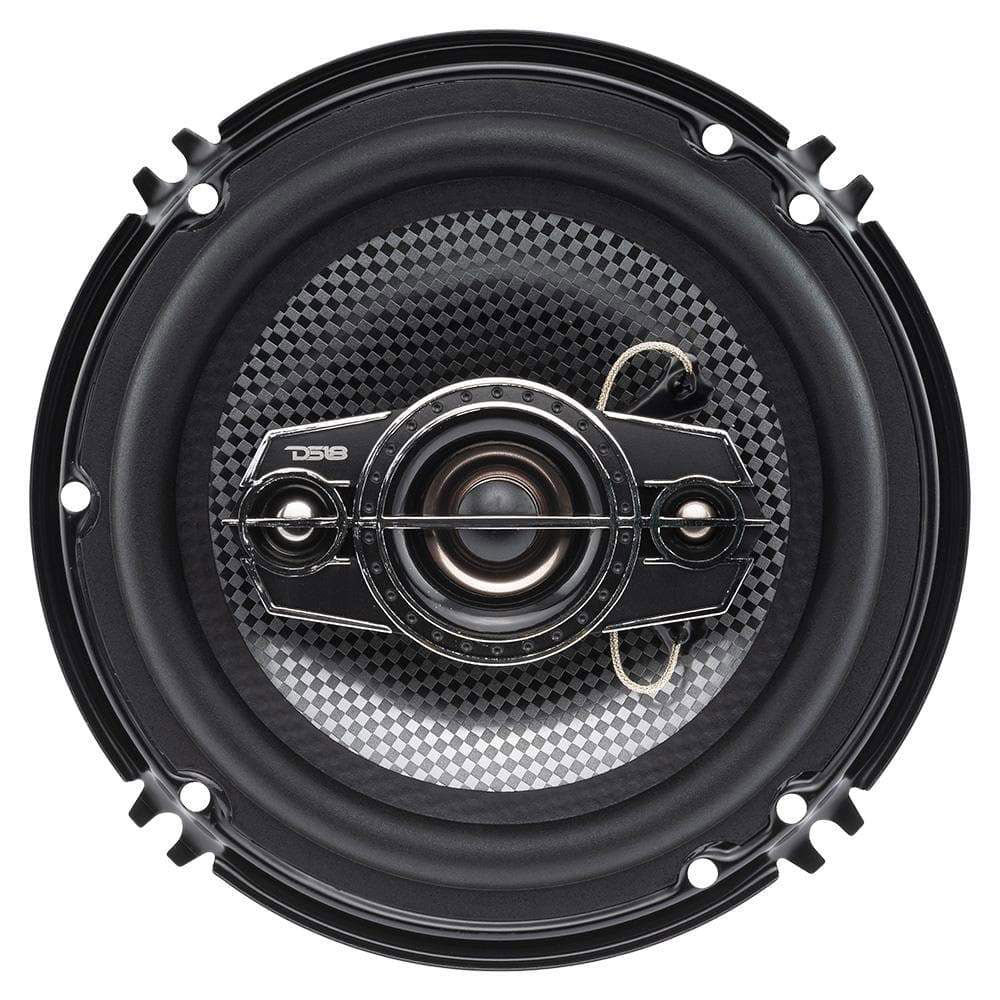 DS18 SELECT 6.5" 4 Way Car Speaker, Pair w/Audiopipe 3.75" Bullet Tweeter, Pair