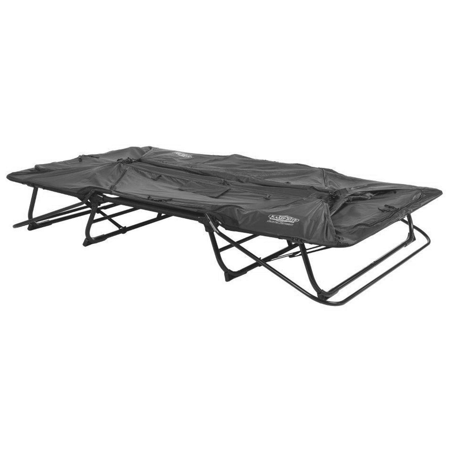 Kamp-Rite Oversize Portable Cot, Chair, and Tent, Easy Setup, Gray (2 Pk) - VMInnovations