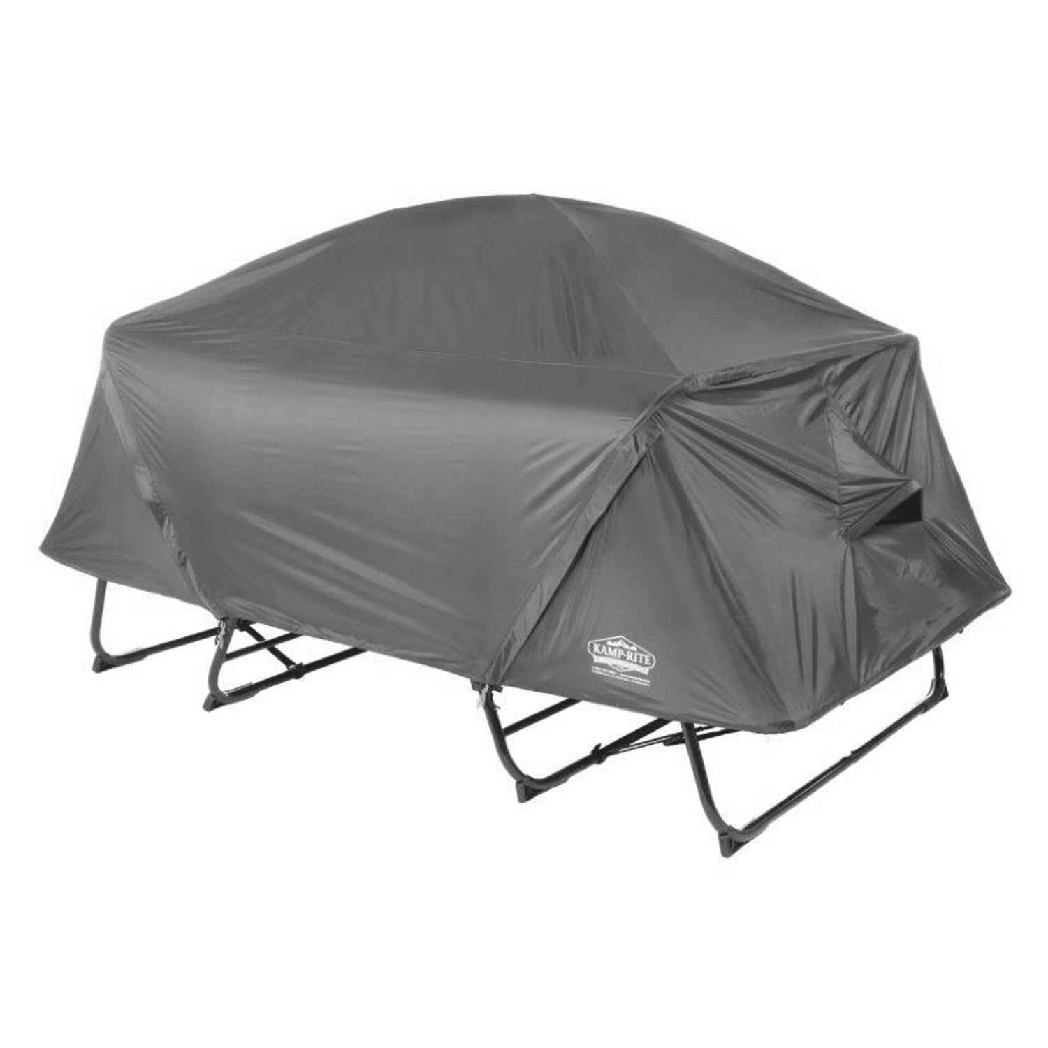 Kamp-Rite Oversize Portable Cot, Chair, and Tent, Easy Setup, Gray (2 Pk) - VMInnovations