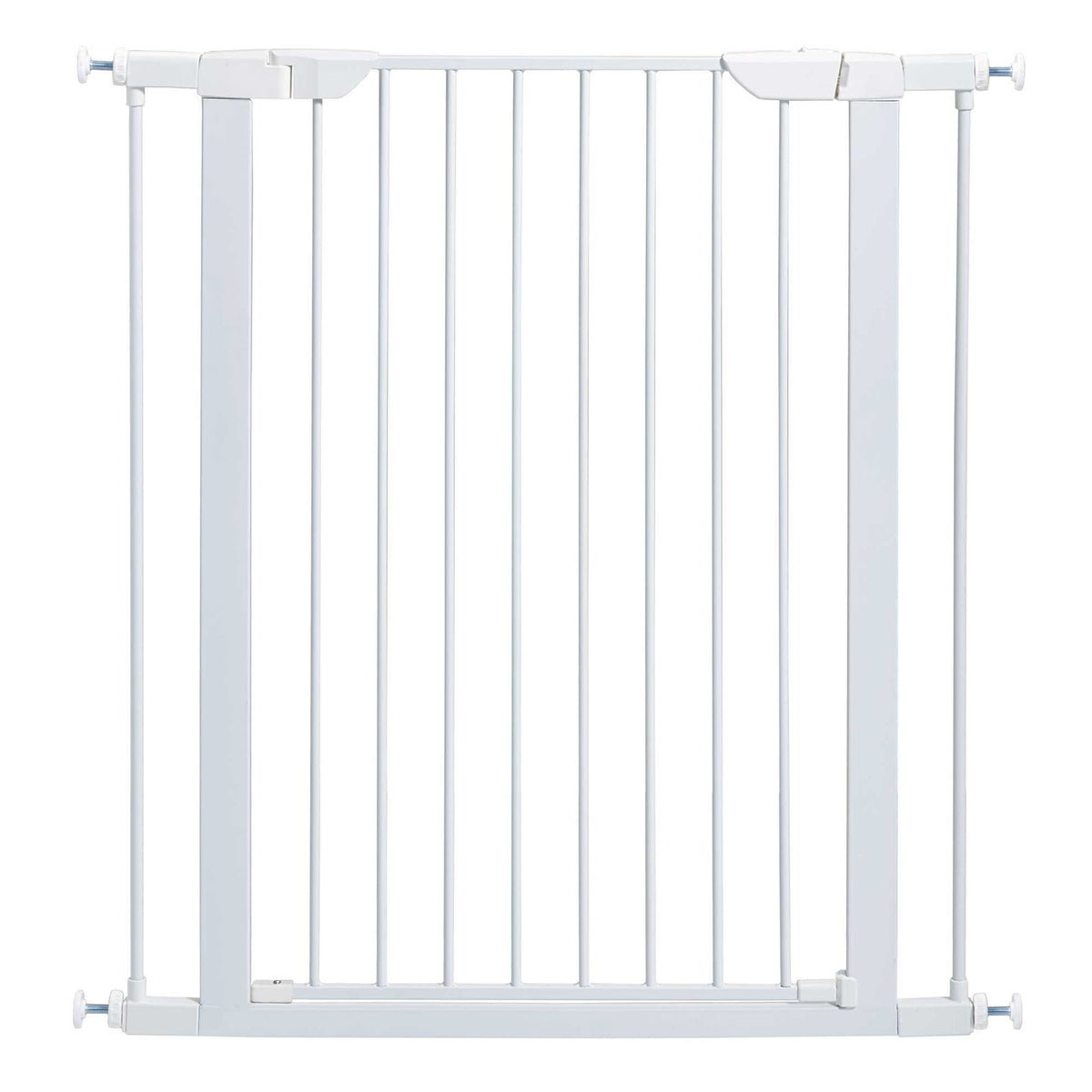 MidWest Homes for Pets 29-Inch Tall Steel Pet Gate w/ Spring-Loaded Latch, White - VMInnovations