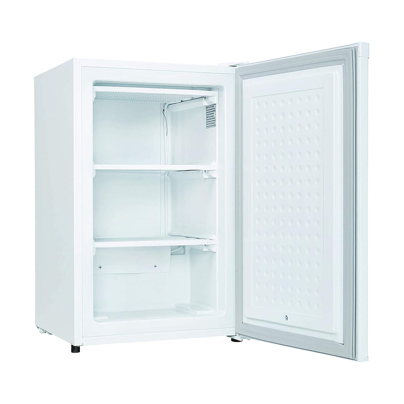 Danby 3.2 Cubic Feet Compact Sized Mini Upright Freezer Storage Chest, White