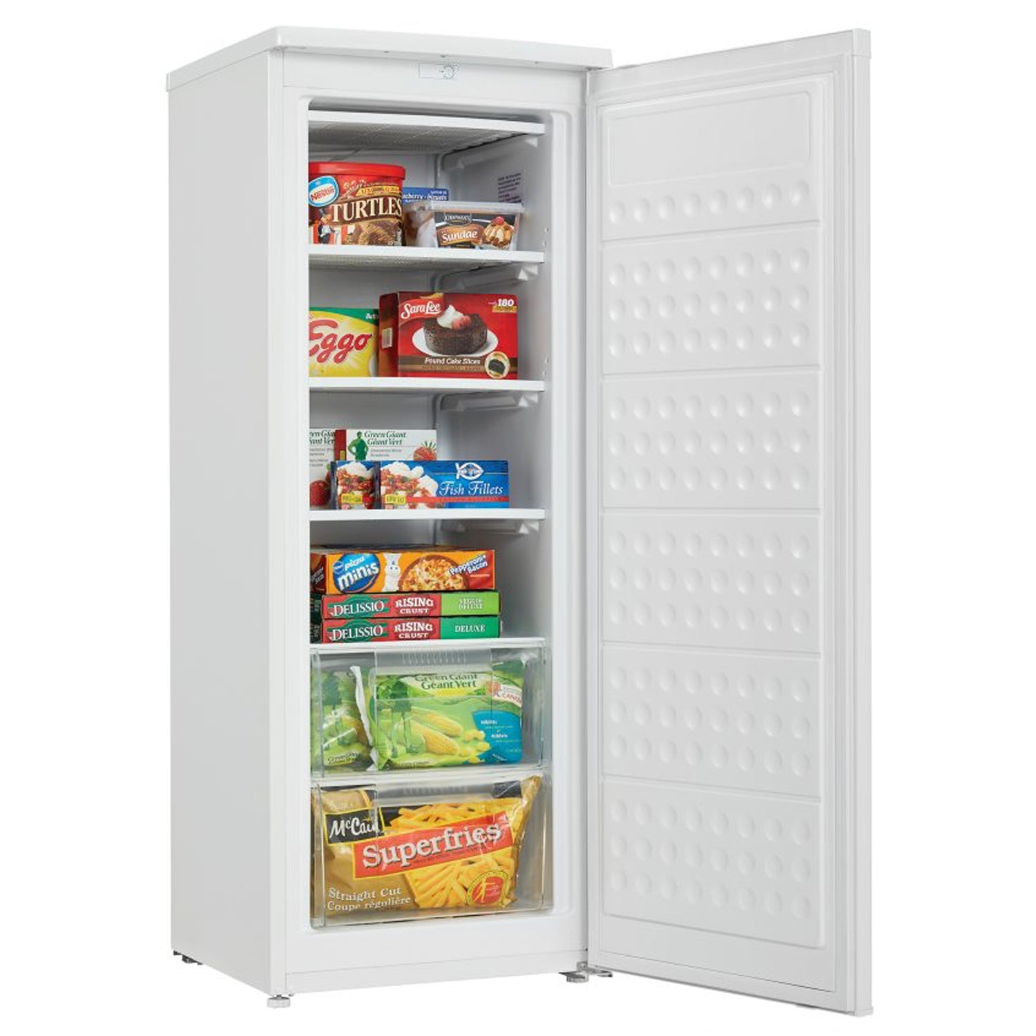 Danby Designer 5.9 Cubic Feet Storage Upright Deep Freezer, White (Damaged)
