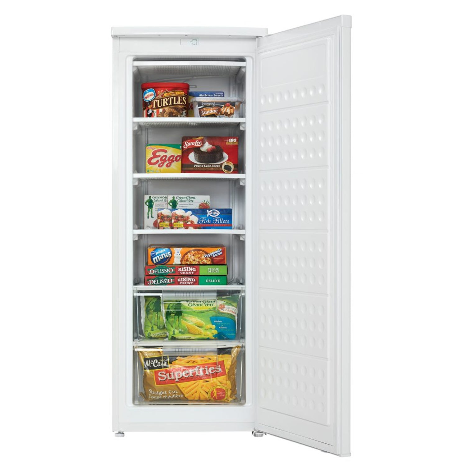 Danby Designer 5.9 Cubic Feet Storage Upright Deep Freezer, White (Damaged)