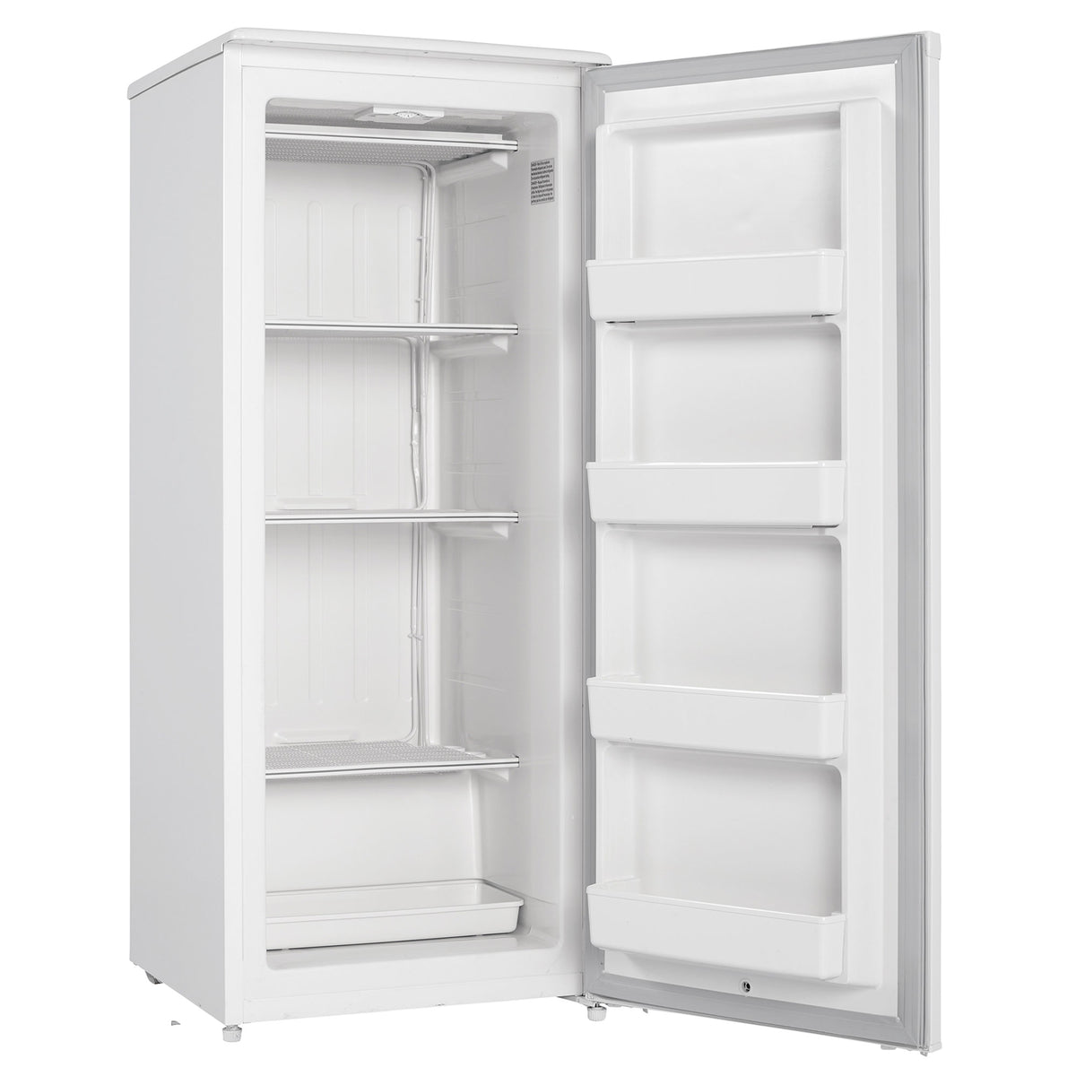 Danby Designer 8.5 Cu Ft Storage Upright Reversible Deep Freezer Cooler, White